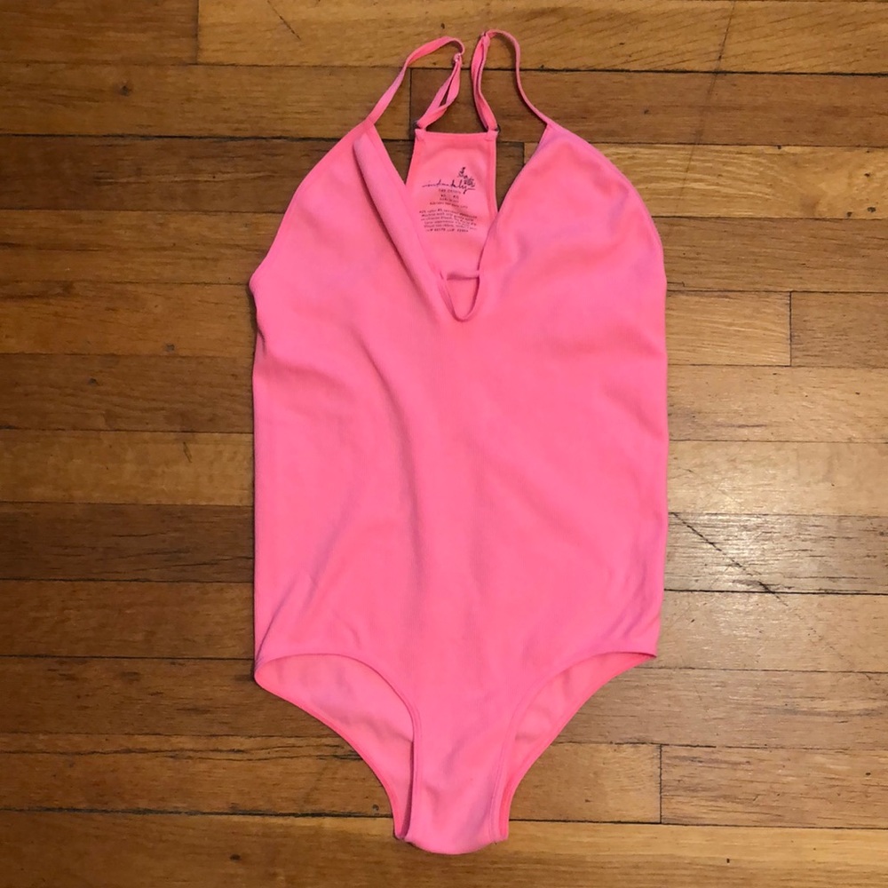 Free People Intimately Move Along Ribbed Bodysuit, size M/L - Picture 2 of 11